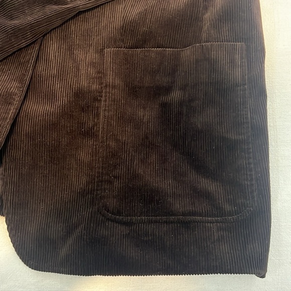 NWT Banana Republic Women’s Dark Brown Corduroy Single Button Blazer size 18 - Picture 6 of 13